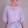 Abeno alpaca top in lila