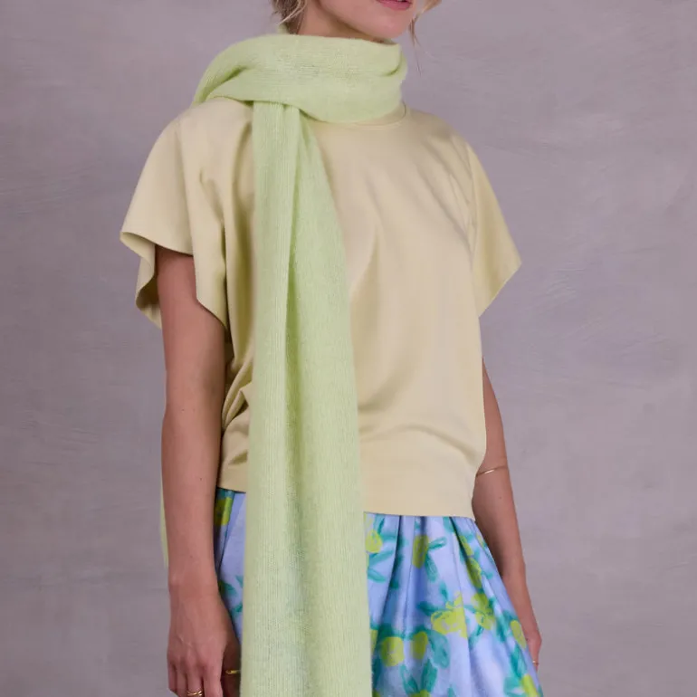 Alfatar alpaca sjaal in daiquiri green