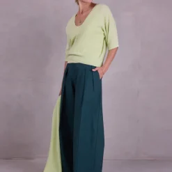 Almelo alpaca top in daiquri green