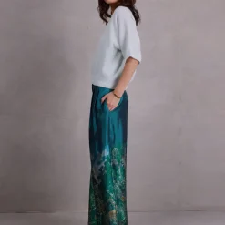 Almelo alpaca top in ice blue