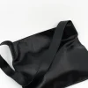Big crossbody handtas in zwart nappaleer