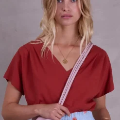 Bodine T-shirt in brick