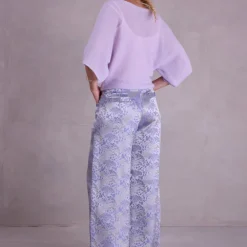 Bolivar broek in mystical blue sakura