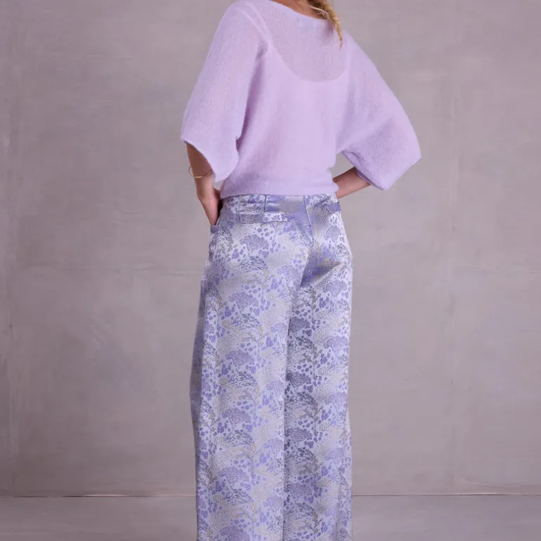 Bolivar broek in mystical blue sakura