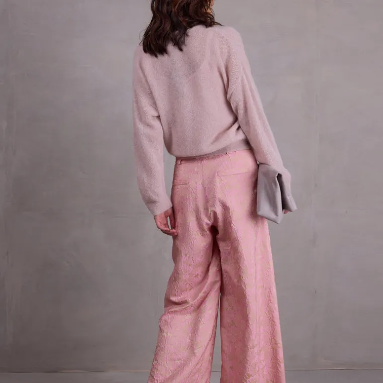 Bolivar broek in pink daisy