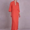 Bonita jurk in flame Tencel