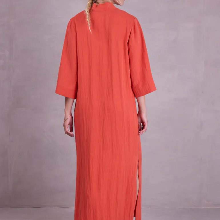 Bonita jurk in flame Tencel