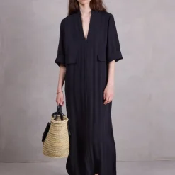 Bonita jurk in zwarte Tencel