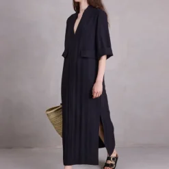 Bonita jurk in zwarte Tencel