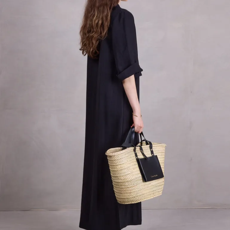 Bonita jurk in zwarte Tencel