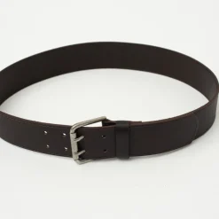 Bruine riem met dubbele sluiting