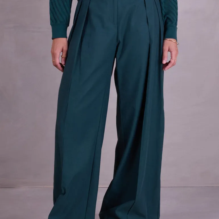 Cezar broek in bottle green