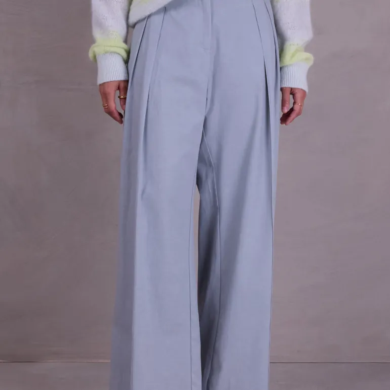 Cezar broek in misty blue