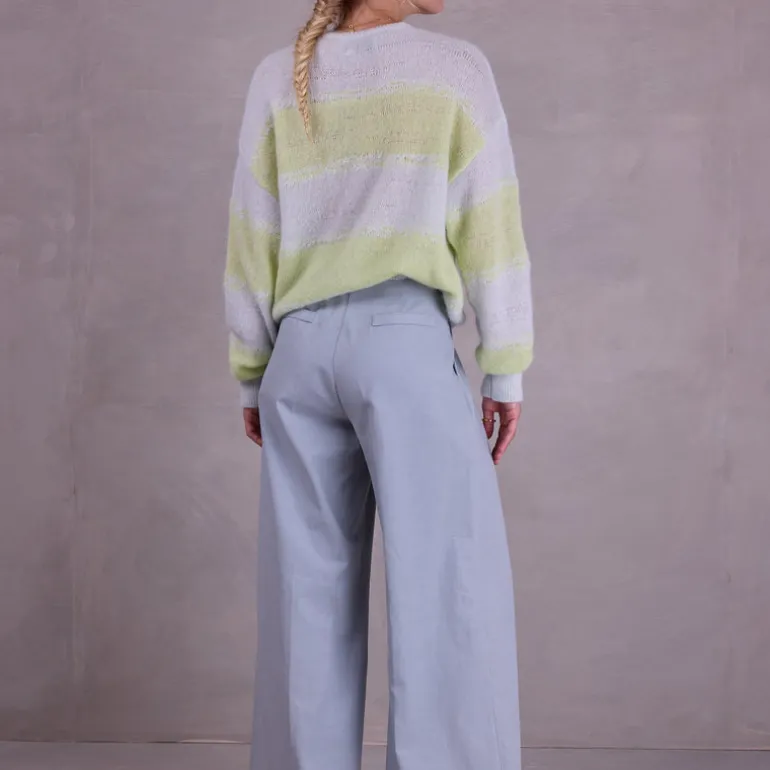 Cezar broek in misty blue