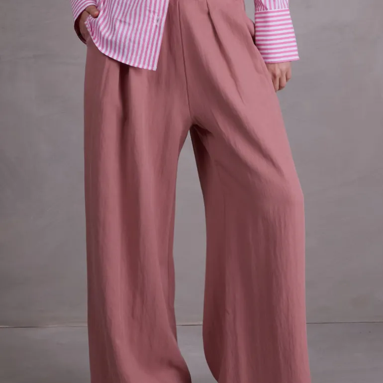 Clinton broek in dusty rose Tencel