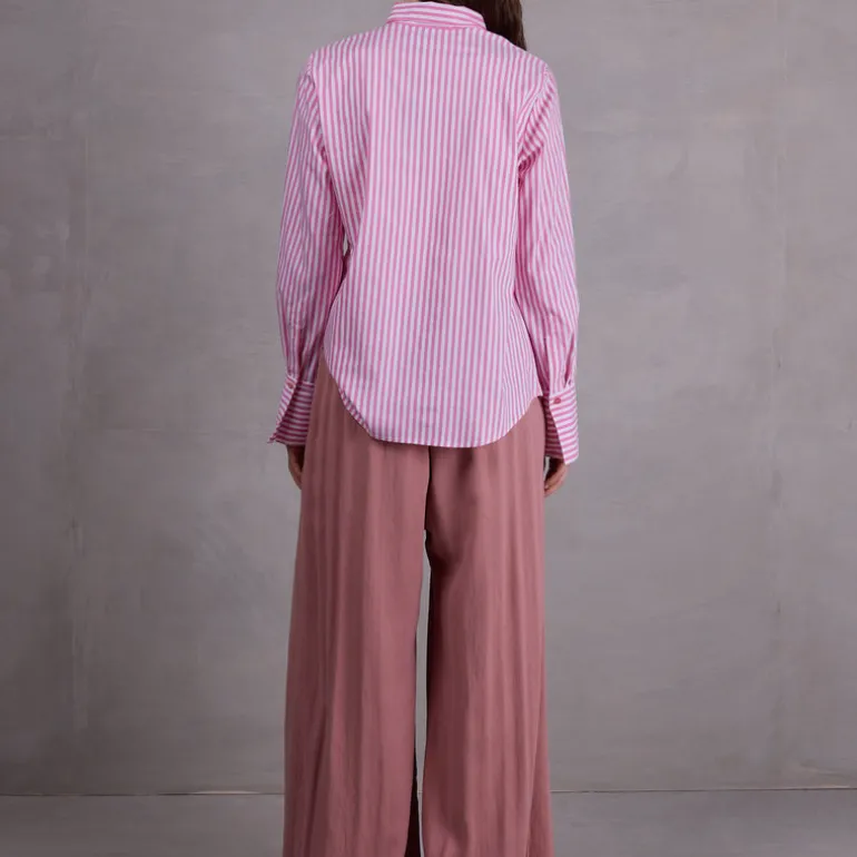 Clinton broek in dusty rose Tencel