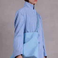 Clutch bag in sky blue