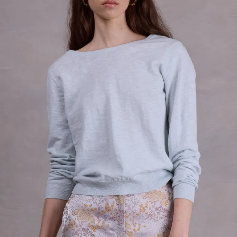 Corleone truitje met knoopjes in ice blue
