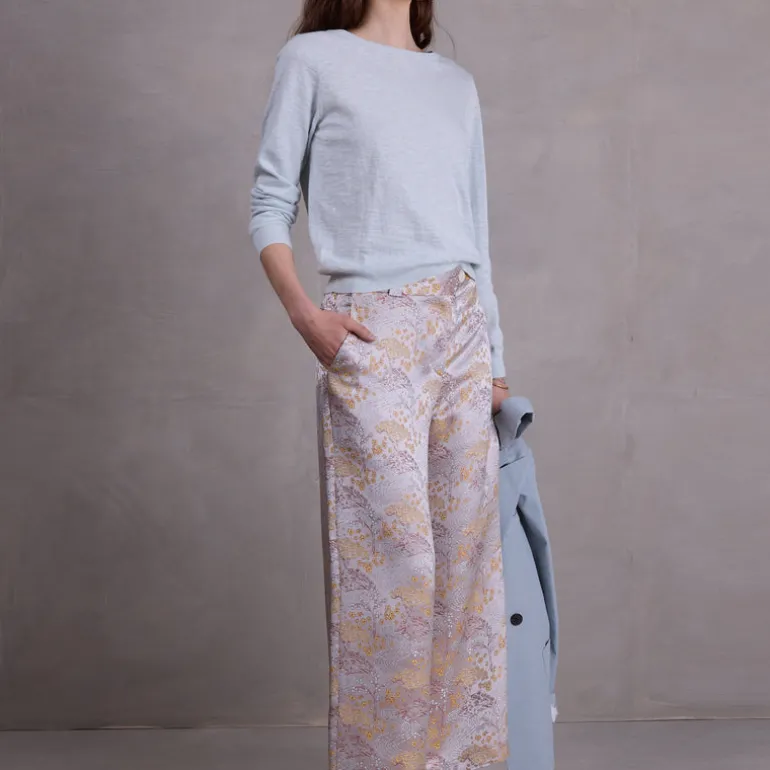 Corleone truitje met knoopjes in ice blue
