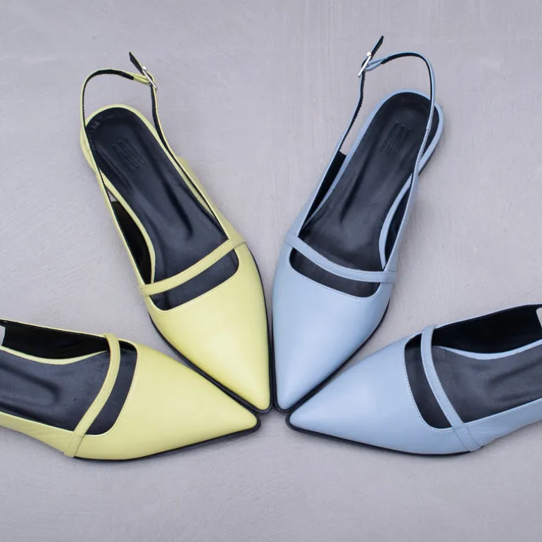 Dallie slingback in dusk blue