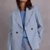 Davos blazer in misty blue