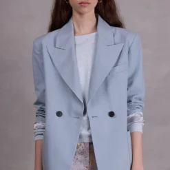 Davos blazer in misty blue