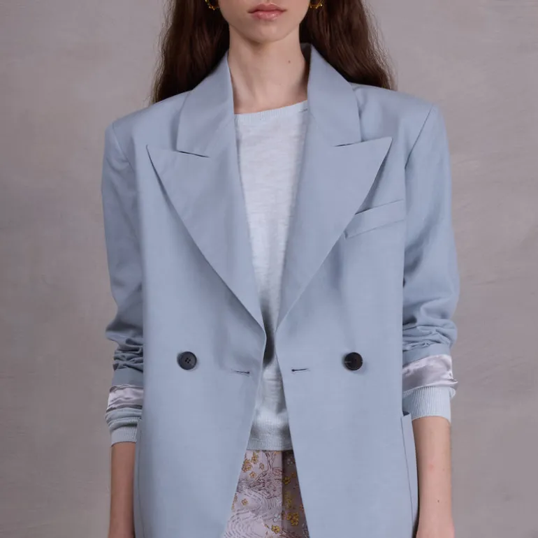Davos blazer in misty blue
