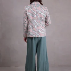 Davos blazer in pink archipel jacquard