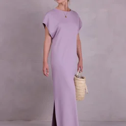 Denise jurk in dusty lilac