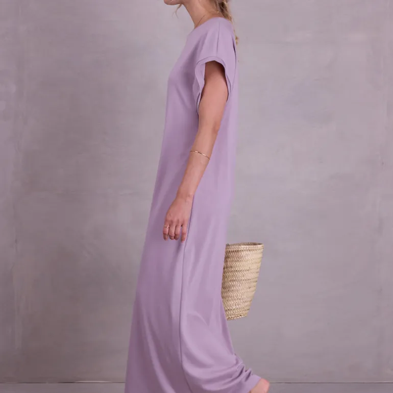 Denise jurk in dusty lilac