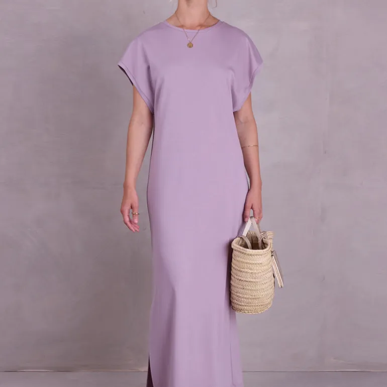 Denise jurk in dusty lilac