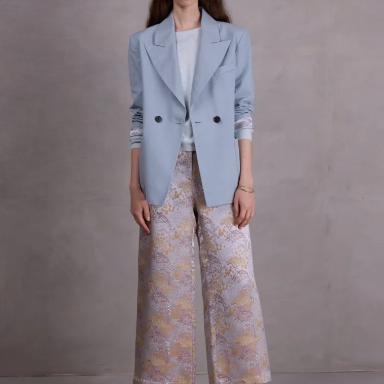 Dong broek in golden glow sakura