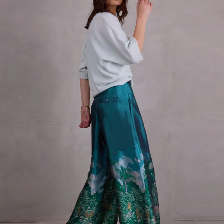 Donny broek in jungle jacquard