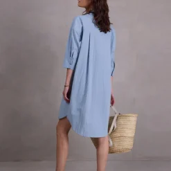 Duran hemdsjurk in misty blue