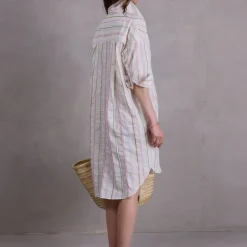 Duran hemdsjurk in multi stripes