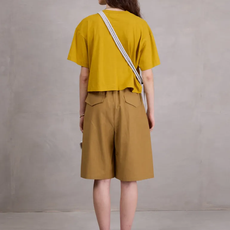 Eddie bermuda in mustard