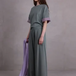 Egbert broek in green blend