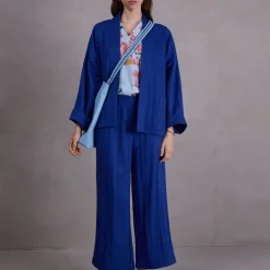 Fabio blouse in blue Havana