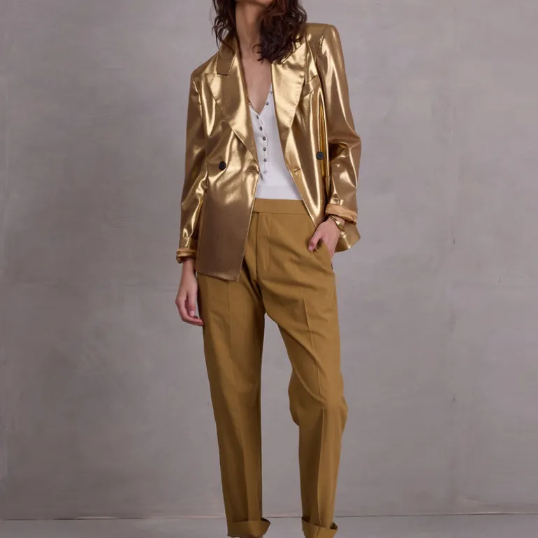 Fabrice broek in mustard