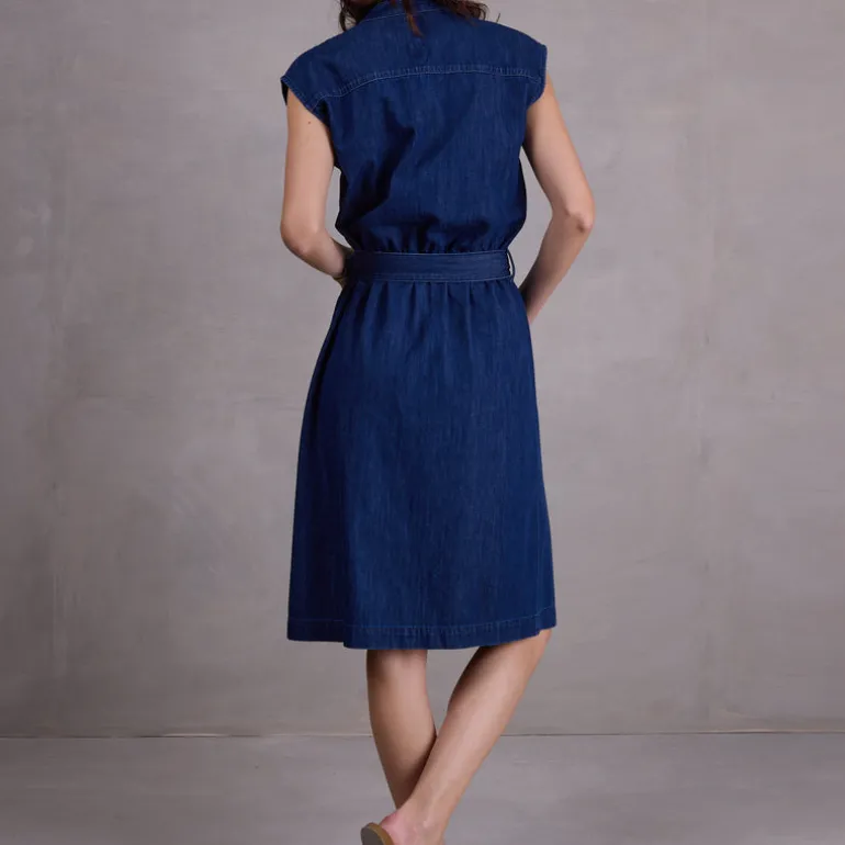 Faith jurk in summer denim