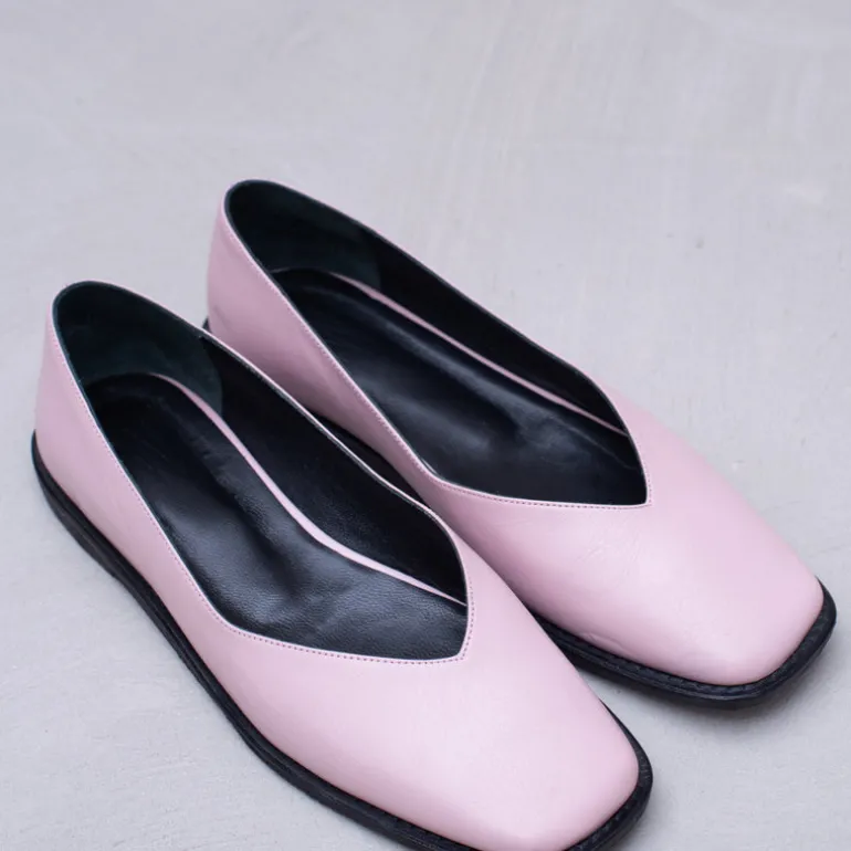 Faiza ballerina in misty rose