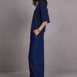 Fanny oversized night blue T-shirt