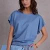 Fanta T-shirt in dusk blue