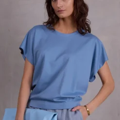 Fanta T-shirt in dusk blue
