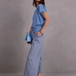 Fanta T-shirt in dusk blue