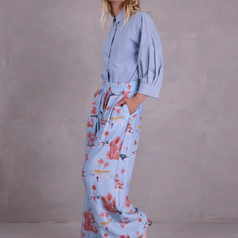 Farell hemd in misty blue