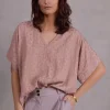 Faro blouse in pink sand
