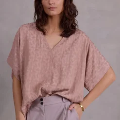 Faro blouse in pink sand