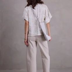 Faro ecru broderie blouse