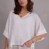 Faro witte plissé blouse